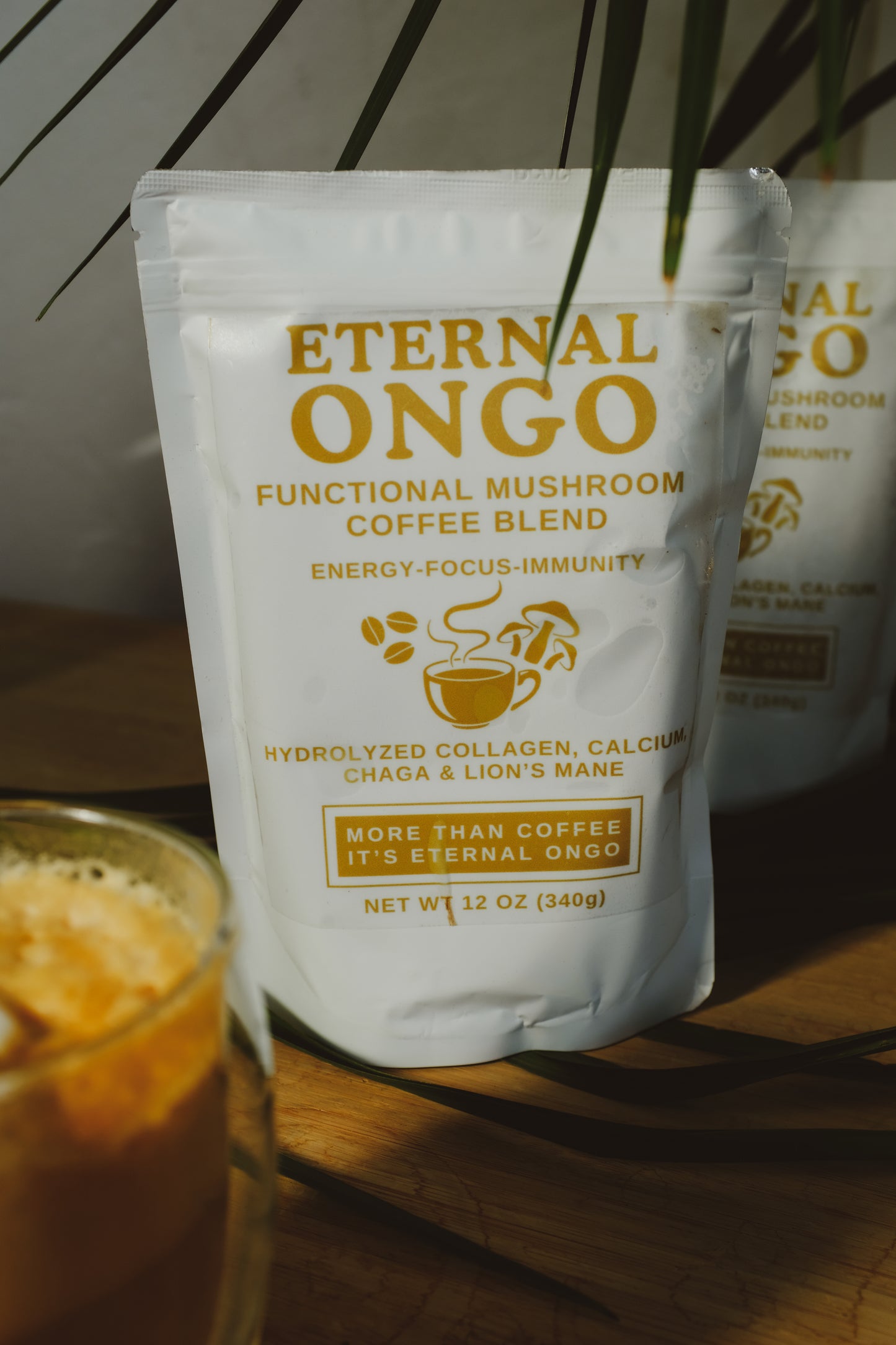 EternalOngo Maximum Mind: Chaga & Lion's Mane Coffee (70% Mushroom / 30% Coffee)