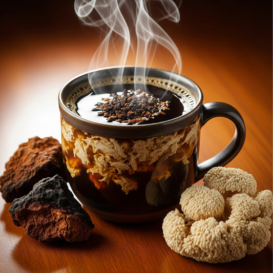 EternalOngo Maximum Mind: Chaga & Lion's Mane Coffee (70% Mushroom / 30% Coffee)